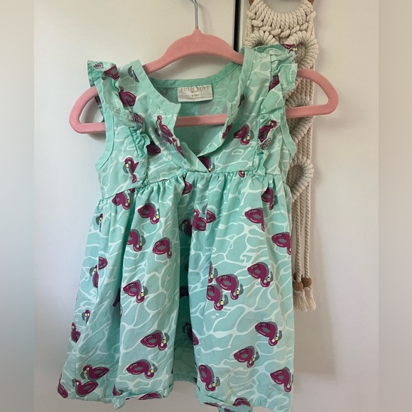 Rosie pope flamingo dress 6-9 months - Picture 1 of 4